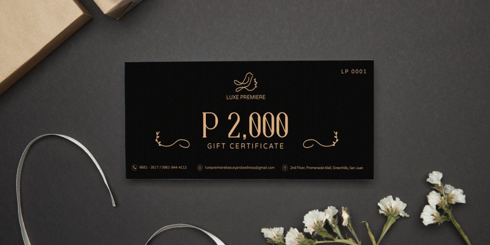 gift certificate